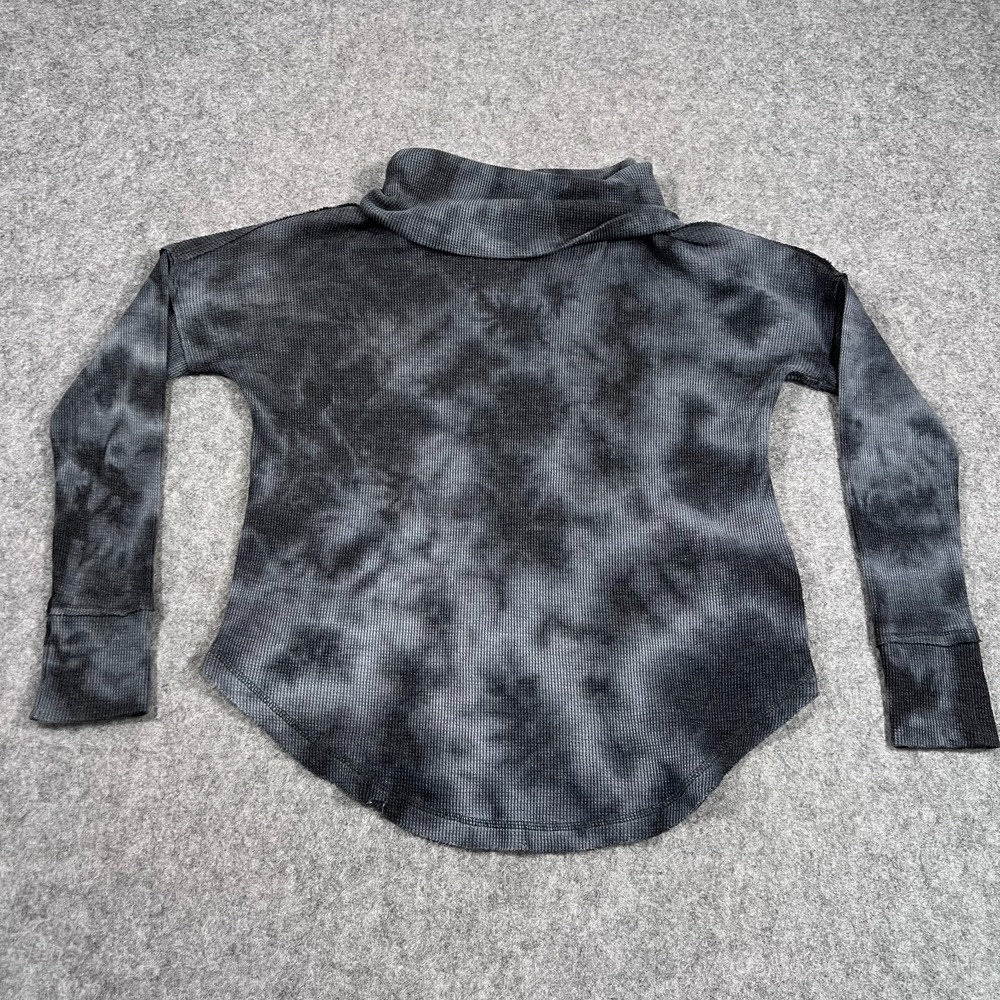 Anthropologie Tie Dye Ainsley Waffle Knit Turtleneck Top Women's Size‎ Medium